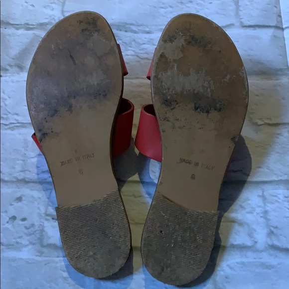 Coral/red Everlane bridge slides sz 8 - Picture 6 of 8